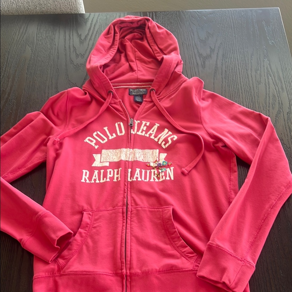 Ralph Lauren Polo Jeans Pink Hoodie